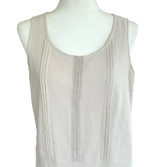 Garnet Hill Women's Mini Dress in Cream - Picture 4 of 16